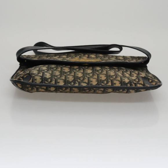 Christian Dior Trotter Canvas Shoulder Bag Navy Auth 109698 - Picture 5 of 16